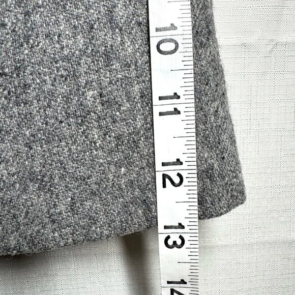 VINTAGE Virgin Wool Blazer Size 13/14 Dark Academia‎ Collegiate Feminine Tweed - Picture 10 of 11
